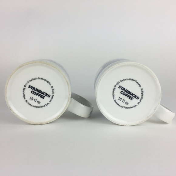 Set of‎ 2 2010 Starbucks Los Angeles Architect Blue - Picture 4 of 8